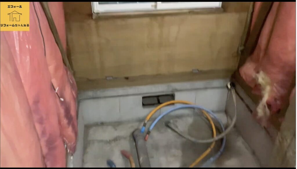 築18年の浴室リフォーム取り外し