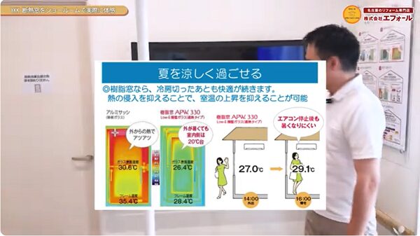 【YKKの断熱窓の実力】　ショールームで実際に体感してみた15