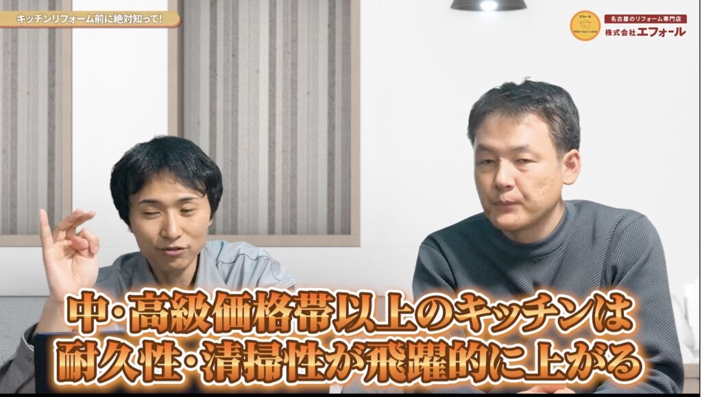 中価格帯以上のキッチン